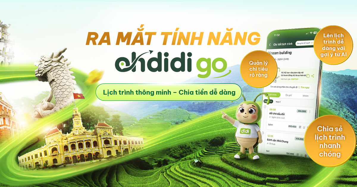 Ra mắt tính năng Ohdidi Go - Lịch trình thông minh cho mọi chuyến đi
